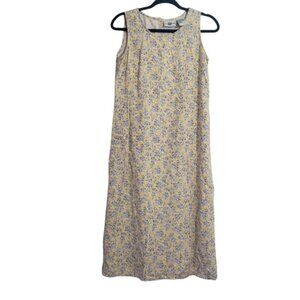 Vintage 90s Studio Ease Womens Petite House Nap Dress Size 10 Butter‎ Yellow